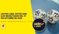 Astro Luna: estos son los resultados del 27 de octubre de 2025