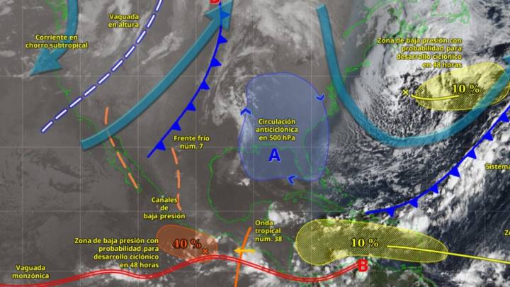 Conagua vigila posible formación de 3 ciclones tropicales en México
