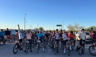 Realizan nutrida travesía ciclista Kino Race en el inicio de Kino Fest 2025