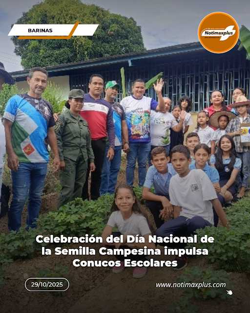 Celebración del Día Nacional de la Semilla Campesina impulsa Conucos Escolares