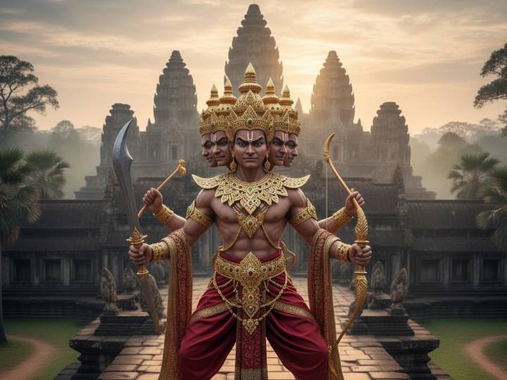 Hinduism: Ravan in Angkor Wat