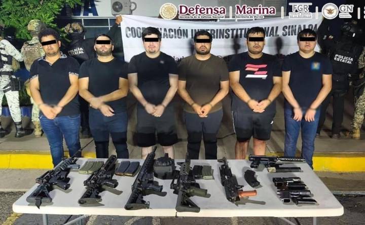 Caen en Sinaloa "Mono Canelo", "Chango" y 4 integrantes más de una célula delictiva