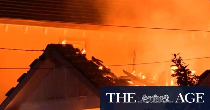 Home burns to ground, two others damaged in fierce blaze