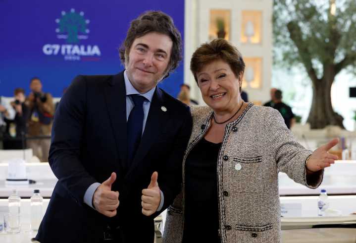 Ahora la defensa de los recortes de Milei viene del FMI y Georgieva le pide a la gente que acompañe el ajuste