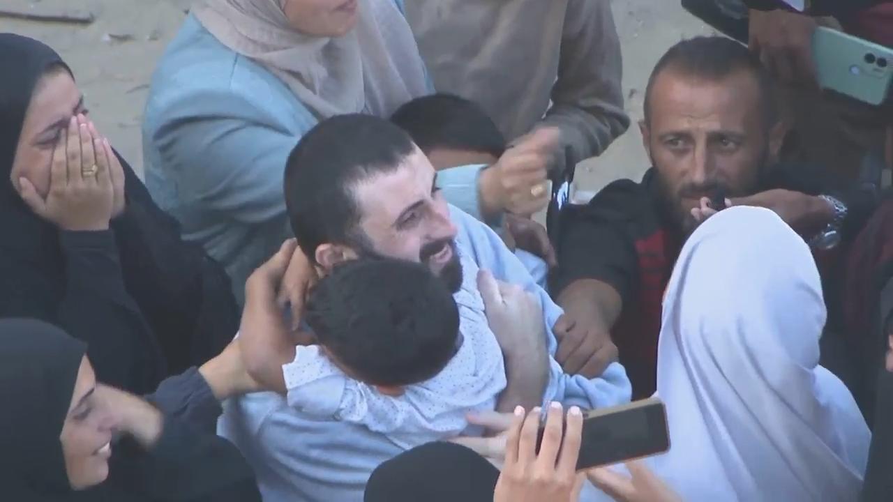 Freed Palestinian prisoners and their families overjoyed following releases