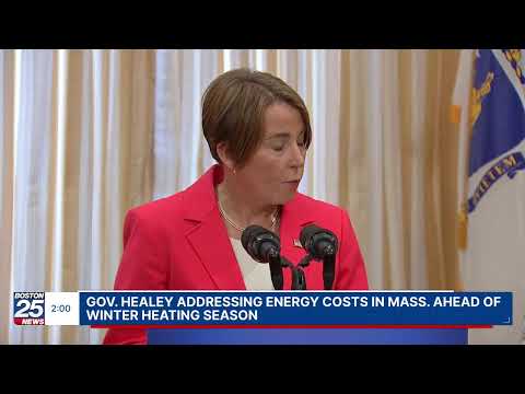 WATCH LIVE: Gov. Healey addressing energy costs in Mass. ahead of winter heating season.