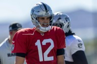 Raiders’ Aidan O’Connell returns to practice after recovering from broken wrist