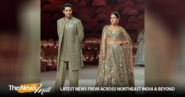 Sara, Ibrahim bring fun and grace to their first ramp walk together for Abhinav Mishra