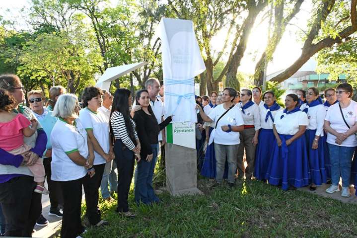 Este martes presentaron la renovada Plaza de los Abuelos