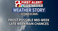 Forecast: Frost possible mid-week, late week rain chances