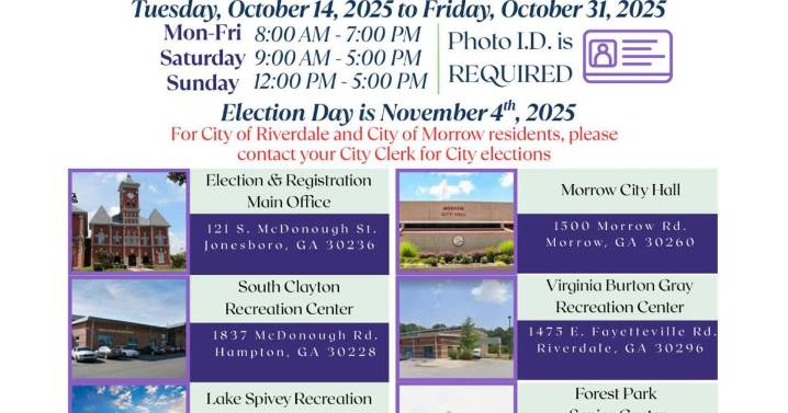 Early voting continues through Oct. 31