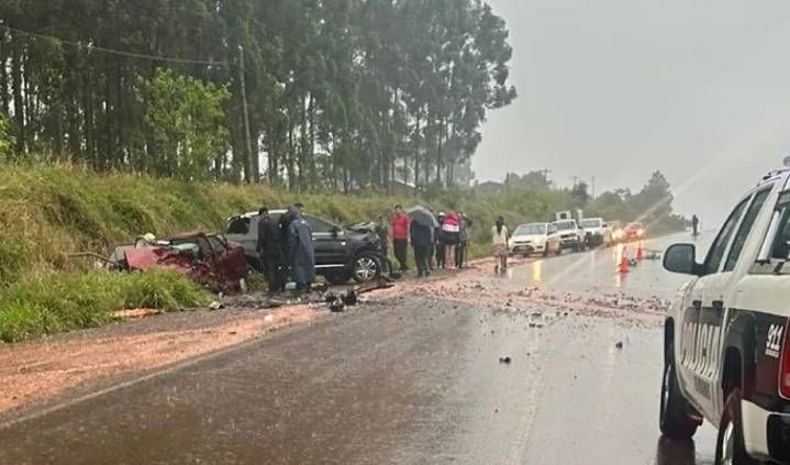 Grave accidente en El Soberbio: un hombre murió y tres personas resultaron heridas