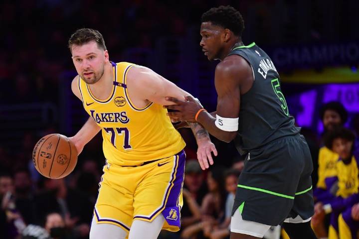 Deadspin | Lakers' Luka Doncic, Wolves' Anthony Edwards aching but ready