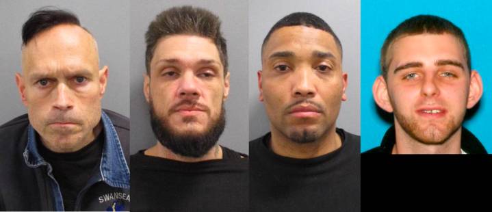 Westport police arrest four on drug charges, warrants