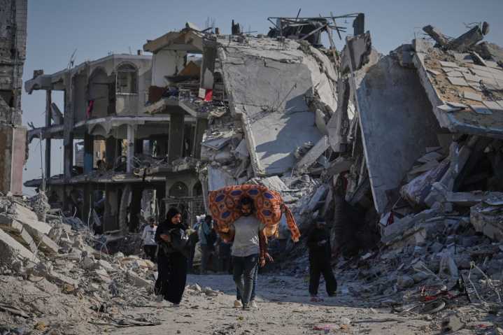 Israel strikes Gaza in first major test of ceasefire