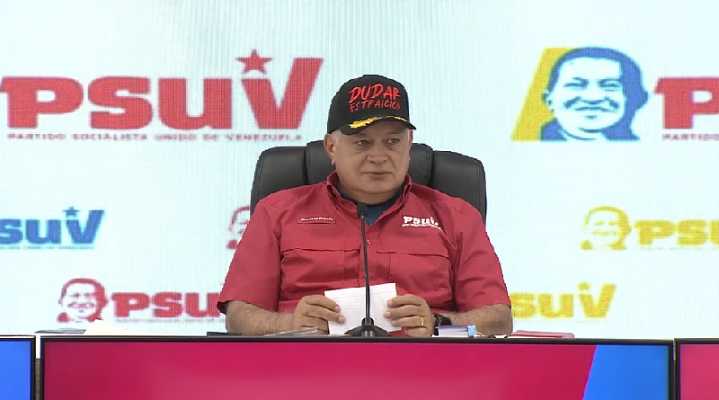 Diosdado Cabello: Venezuela va a seguir en paz