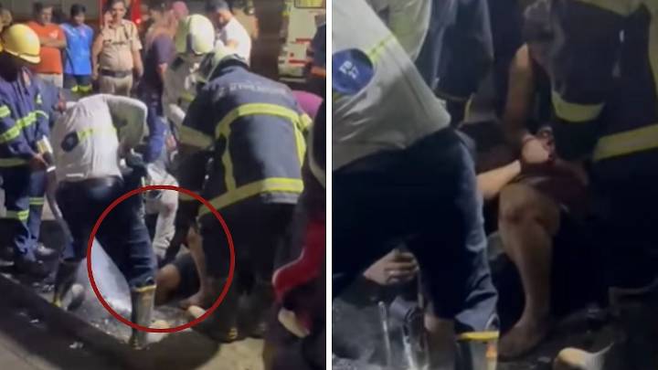 Mumbai: Youth’s Leg Gets Stuck In BMC Drainage Hole At Jogeshwari Metro, Rescued After 4 Hours; Video Viral