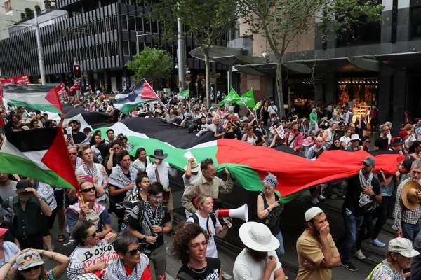Tens Of Thousands Join Pro-Palestinian Rally In Sydney Amid Gaza Ceasefire Doubts