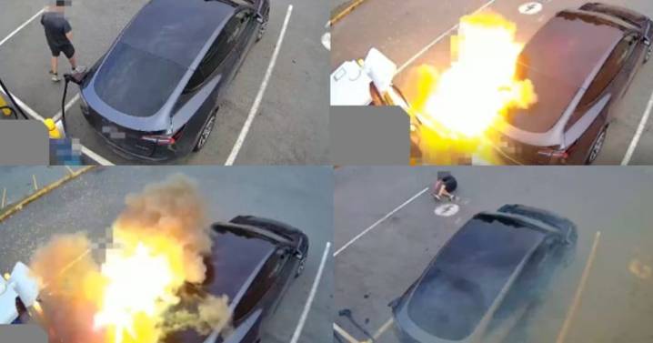 Video shows Tesla explosion caused by uncertified adapter