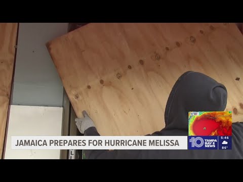 As Hurricane Melissa approaches Jamaica, residents prepare for the storm