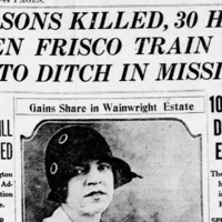 See the Oct. 27, 1925, front page: Settlement of Wainwright will suits expected
