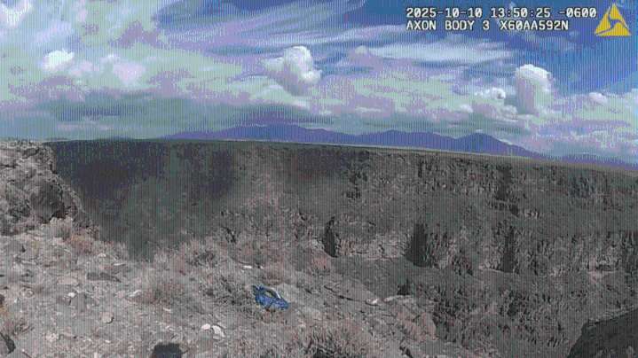 VIDEO: Deputies rescue man stuck in the Rio Grande Gorge