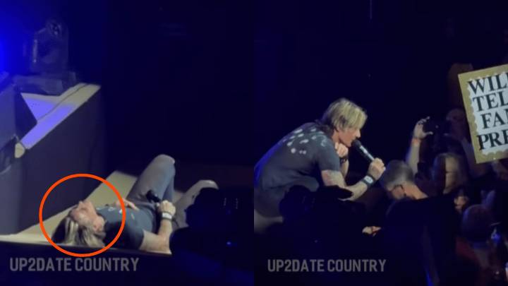 Keith Urban has extreme reaction to fan mentioning 'Nicole' during show - amid reports the singer is 'embarrassed' about divorce from Nicole Kidman