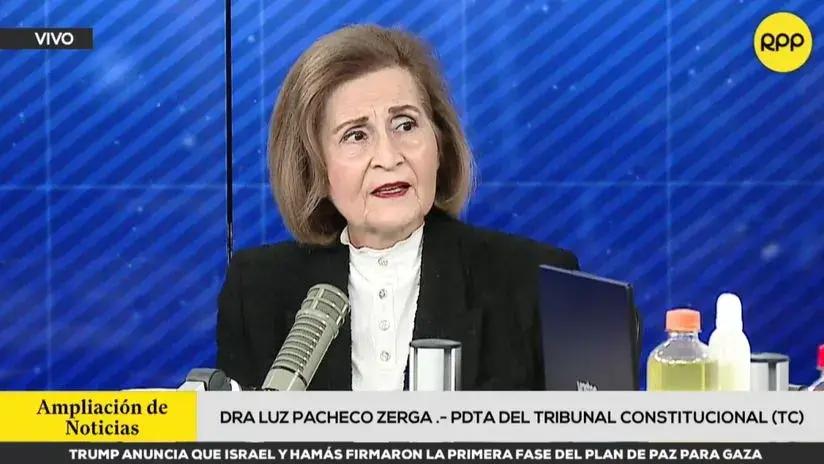 TC publicará la próxima semana fallo sobre hábeas corpus que busca archivar el 'Caso Cócteles', aseguró Luz Pacheco