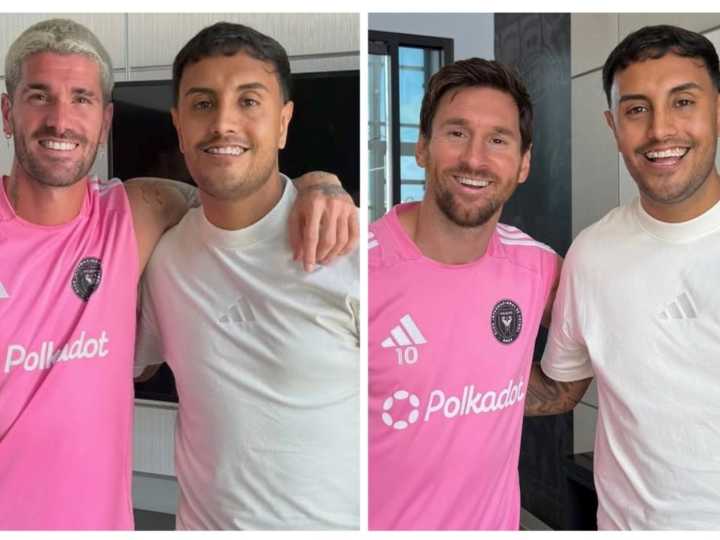 El sorprendente encuentro de Lionel Messi y Rodrigo De Paul con el influencer Pablito Castillo en Miami