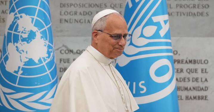 Pope Leo urges world leaders 'not to look the other way' in fighting global hunger