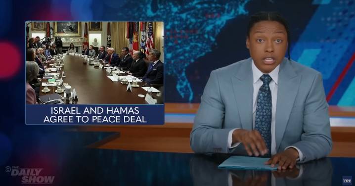 Daily Show Host Jeered by Crowd After Saying Trump Deserves to Win Nobel Prize