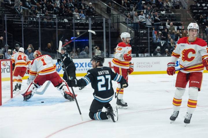Mammoth beat Calgary in home opener, 3