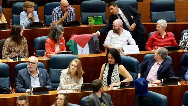 La Asamblea de Madrid estalla por la Flotilla con la bandera palestina como detonante