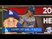Dodgers beat the Phillies 5-3 in NLDS opener