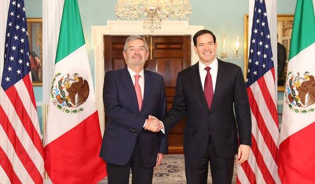 Revisan De la Fuente y Rubio avances de seguridad entre México y EU