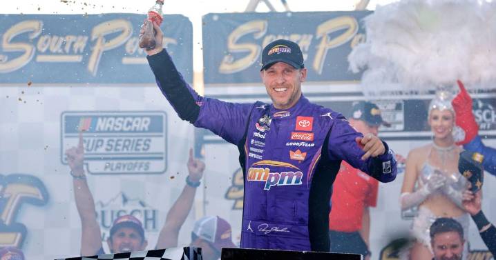 Denny Hamlin races for his dying father's last chance to see him win a NASCAR championship