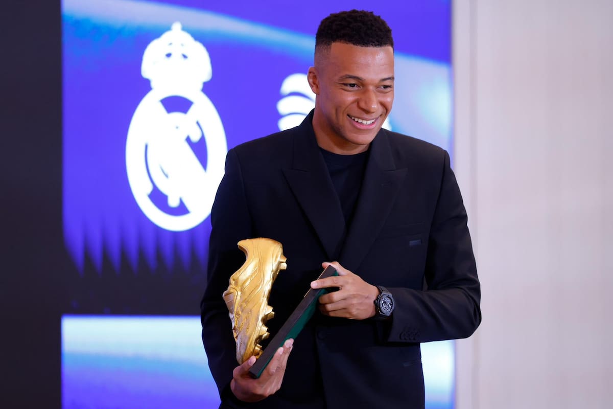 Kylian Mbappé gana su primera Bota de Oro con el Real Madrid tras una temporada histórica
