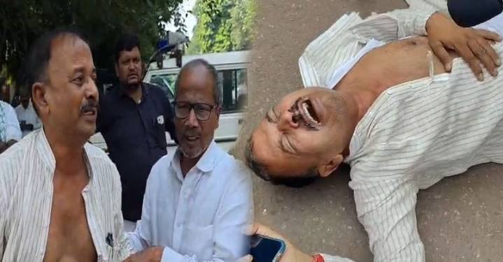 Drama outside Lalu's residence: 'I am finished,' RJD ticket aspirant breaks down, tears his clothes, seeks 'refund'