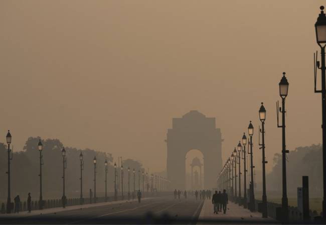 Delhi's air quality improves slightly but remains 'very poor' for...