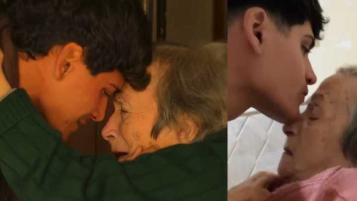 Gianluca Pugliese, el joven argentino que se fue a trabajar a España, regresó meses después para reencontrarse con su abuela: ‘Qué suerte verte’