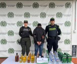 Joven fue capturado robando licor de un supermercado en Bogotá
