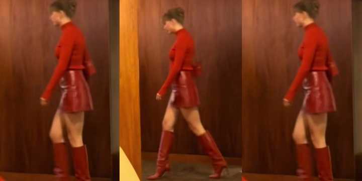 Taylor Stuns in All Red Outfit (Including Boots!) at Chiefs Game