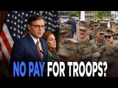 Johnson RULES OUT Vote On Bill To Pay Troops During Shutdown, Revoking Initial Support