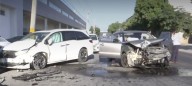 Una mañana de accidentes. Conductora se queda sin frenos y provoca aparatoso choque en Torreón