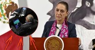 Sheinbaum evita hablar del escándalo de Adán Augusto viendo futbol en plena comparecencia