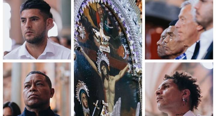 Alianza Lima: plantel blanquiazul visitó la sagrada imagen del Señor de los Milagros