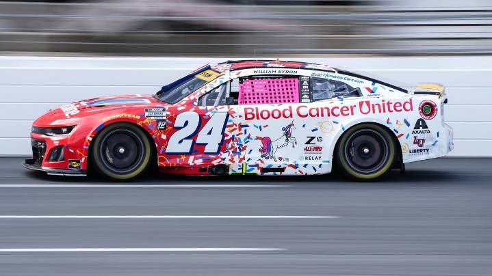 In the thick of NASCAR playoff fight, Byron captures first Cup pole position at Martinsville