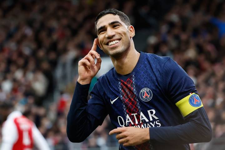 PSG se rencuentra con la victoria en la Ligue 1 con doblete de Achraf Hakimi