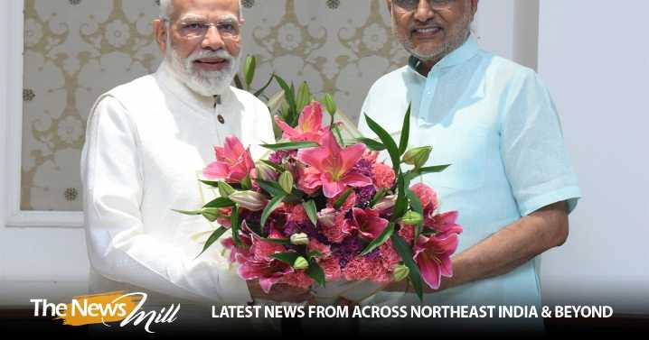 PM Modi calls on V-P CP Radhakrishnan, exchanges deepawali greetings