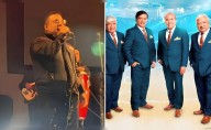 Integrantes de Armonía 10 se presentan con chaleco antibalas en concierto tras balacera contra Agua Marina